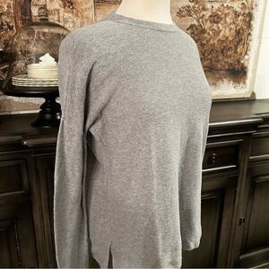 LOFT Gray Sweater Long Drop Sleeve size XS